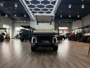 2011 E Z GO RXV 2+2 Battery Electric 4 Passenger Golf Cart for Sale (White) (6)