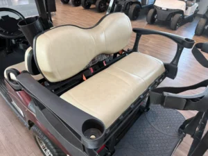 2012 E Z GO RXV 2+2 Battery Electric 4 Passenger Golf Cart for Sale (Maroon) (11)