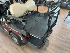 2012 E Z GO RXV 2+2 Battery Electric 4 Passenger Golf Cart for Sale (Maroon) (12)