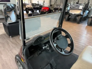 2012 E Z GO RXV 2+2 Battery Electric 4 Passenger Golf Cart for Sale (Maroon) (9)