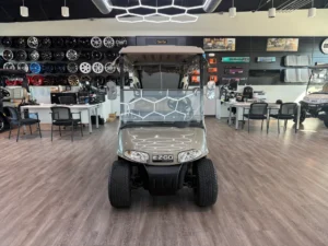 2012 E Z GO RXV Battery Electric Golf Cart for Sale (Tan) (13)