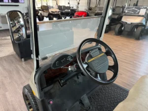 2012 E Z GO RXV Battery Electric Golf Cart for Sale (Tan) (6)