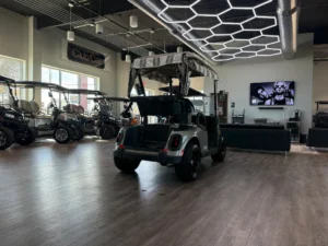 2012 E Z GO RXV Battery Electric Golf Cart for Sale (Tan) (8)