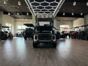 2012 E Z GO RXV Battery Electric Golf Cart for Sale (Tan) (9)