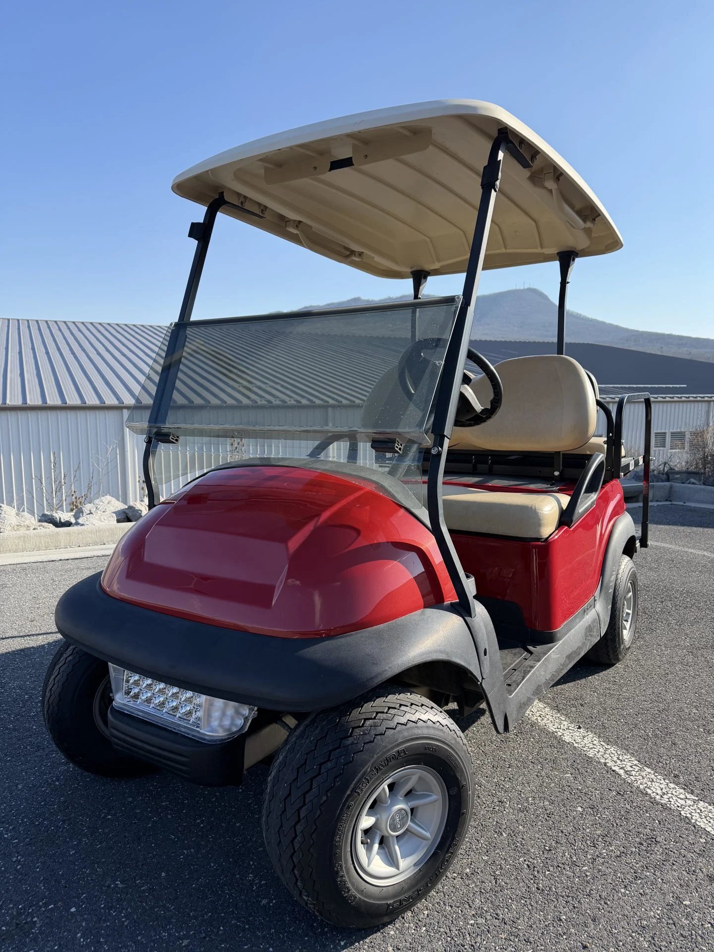 2014 Club Car Precedent Gas 4 Passenger Golf Cart for Sale (Red) (1)