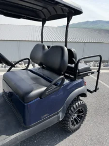 2020 Club Car Tempo 48 Volt Electric 4 Passenger Lifted Golf Cart for Sale (Blue) (2)