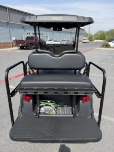 2020 Club Car Tempo 48 Volt Electric 4 Passenger Lifted Golf Cart for Sale (Blue) (3)