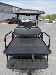 2020 Club Car Tempo 48 Volt Electric 4 Passenger Lifted Golf Cart for Sale (Blue) (4)