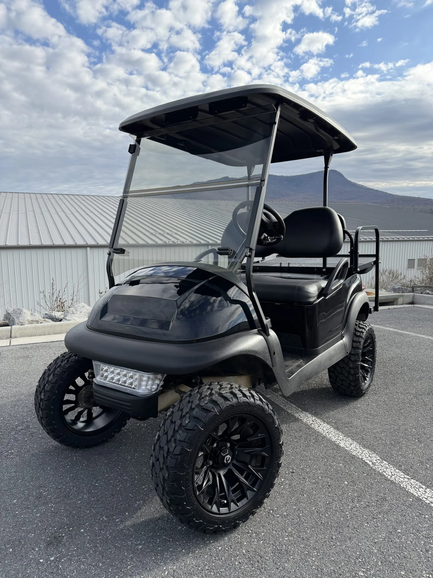 2021 Club Car Precedent 48 Volt Electric 4 Passenger Lifted Golf Cart for Sale (Black) (1)