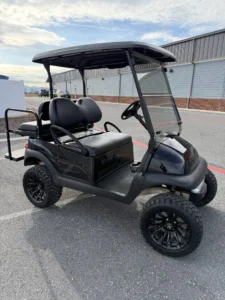 2021 Club Car Precedent 48 Volt Electric 4 Passenger Lifted Golf Cart for Sale (Black) (5)