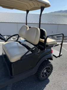 2021 Club Car Tempo 48 Volt Electric 4 Passenger Lifted Golf Cart for Sale (Black) (2)