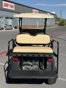 2021 Club Car Tempo 48 Volt Electric 4 Passenger Lifted Golf Cart for Sale (Black) (3)