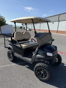 2021 Club Car Tempo 48 Volt Electric 4 Passenger Lifted Golf Cart for Sale (Black) (5)