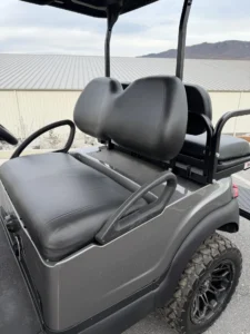 2022 Club Car Precedent 48 Volt Electric 4 Passenger Lifted Golf Cart for Sale (Grey) (2)