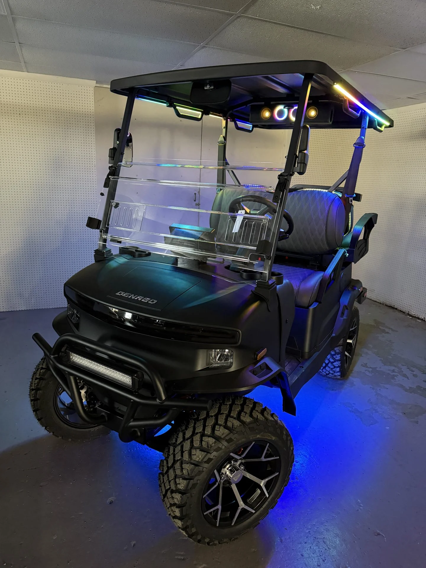 2026 Denago EV Nomad XL Electric 4 Passenger Lifted Golf Cart for Sale (Black) (1)