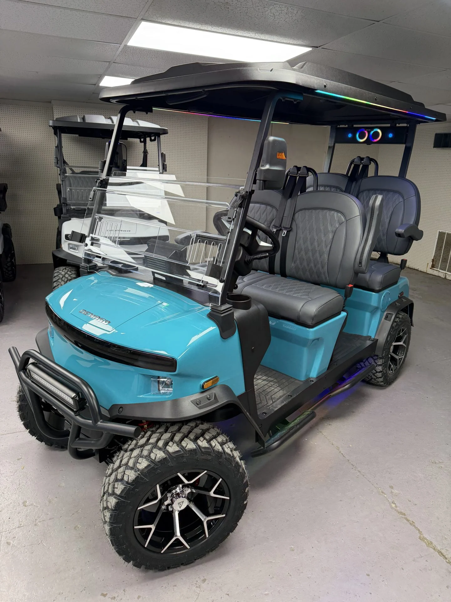 2026 Denago EV Rover XL Electric 4 Passenger Golf Cart for Sale (Teal) (1)