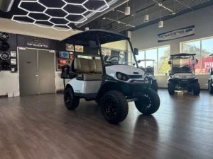 2026 E Z GO Express 4 Summit X Gasoline Golf Cart for Sale (White)