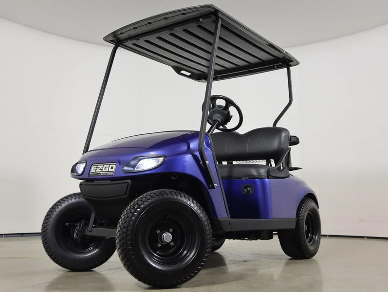 2021 E Z GO Valor EFI Gas 2 Passenger Golf Cart for Sale(Electric Blue) (1)