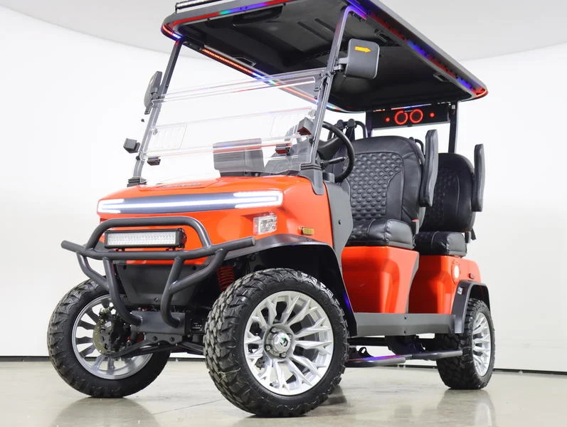 2025 Denago EV Rover XL Lithium 4 Passenger Golf Cart for Sale(Scarlet Red) (1)