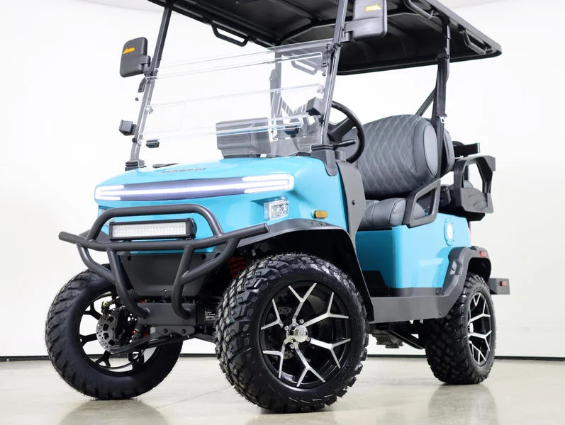 2026 Denago EV Nomad XL Lithium 4 Passenger Golf Cart for Sale(Aqua) (1)