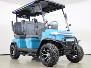 2026 Denago EV Rover XL Lithium 4 Passenger Golf Cart for Sale (Aqua) (3)