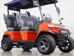 2026 Denago EV Rover XL Lithium 4 Passenger Golf Cart for Sale (Scarlet) (3)