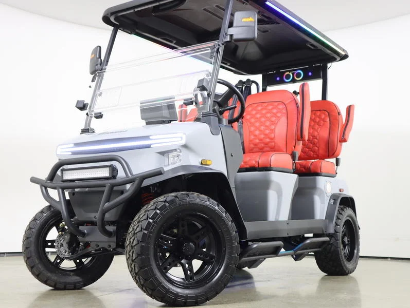 2026 Denago EV Rover XL Lithium 4 Passenger Golf Cart for Sale(Gray) (1)