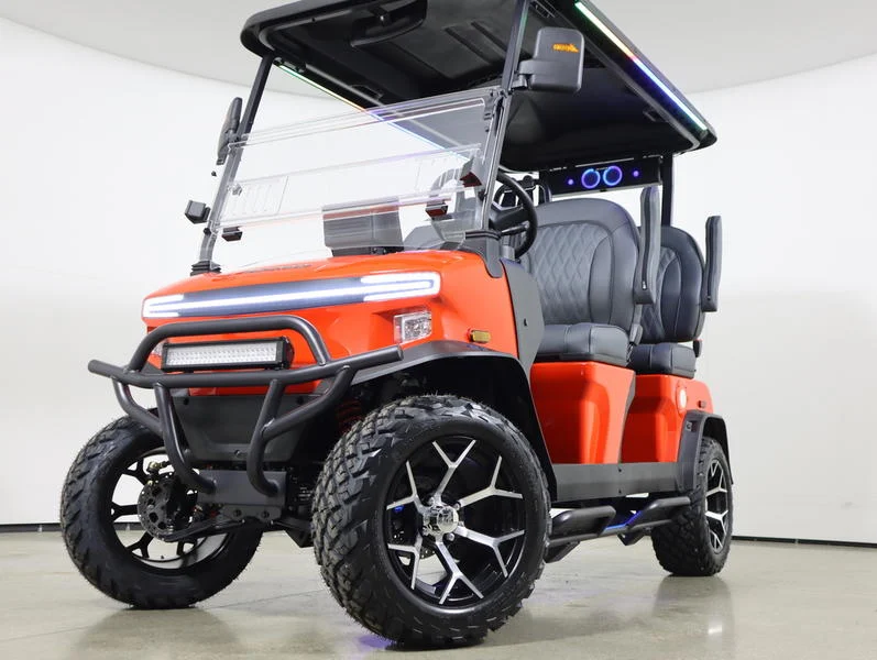 2026 Denago EV Rover XL Lithium 4 Passenger Golf Cart for Sale(Scarlet) (1)