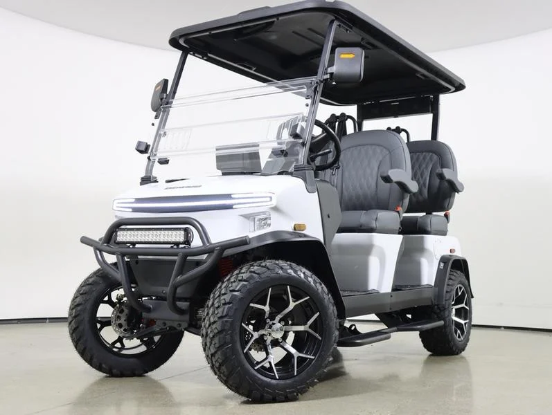 2026 Denago EV Rover XL Lithium 4 Passenger Golf Cart for Sale(White) (1)