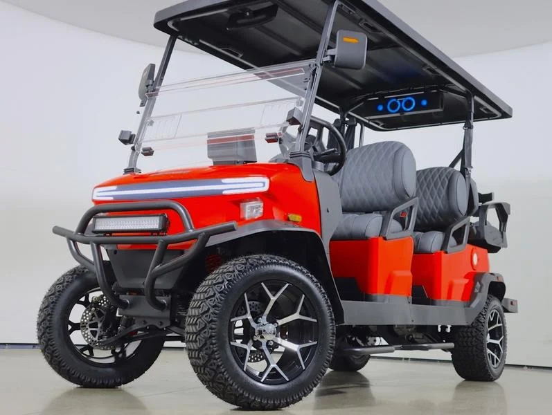 2026 Denago EV Rover XL6 Lithium 6 Passenger Golf Cart for Sale(Scarlet) (1)