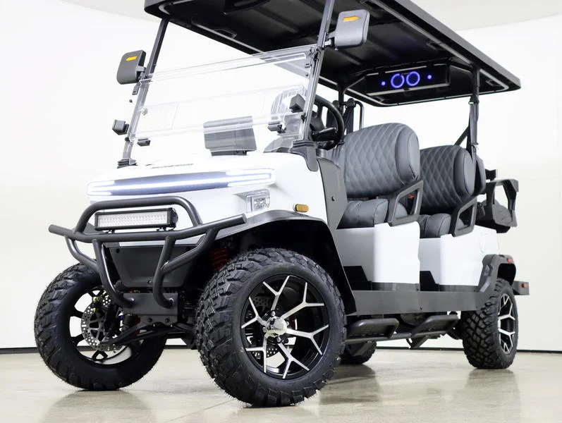 2026 Denago EV Rover XL6 Lithium 6 Passenger Golf Cart for Sale(White) (1)