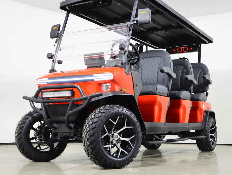 2026 Denago EV Rover XXL Lithium 6 Passenger Golf Cart for Sale(Scarlet) (1)