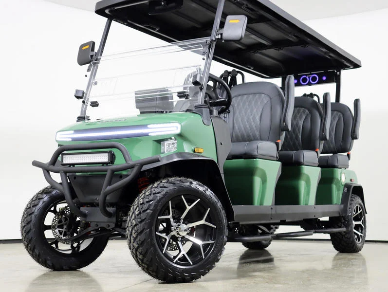 2026 Denago EV Rover XXL Lithium 6 Passenger Golf Cart for Sale(Verdant Green) (1)