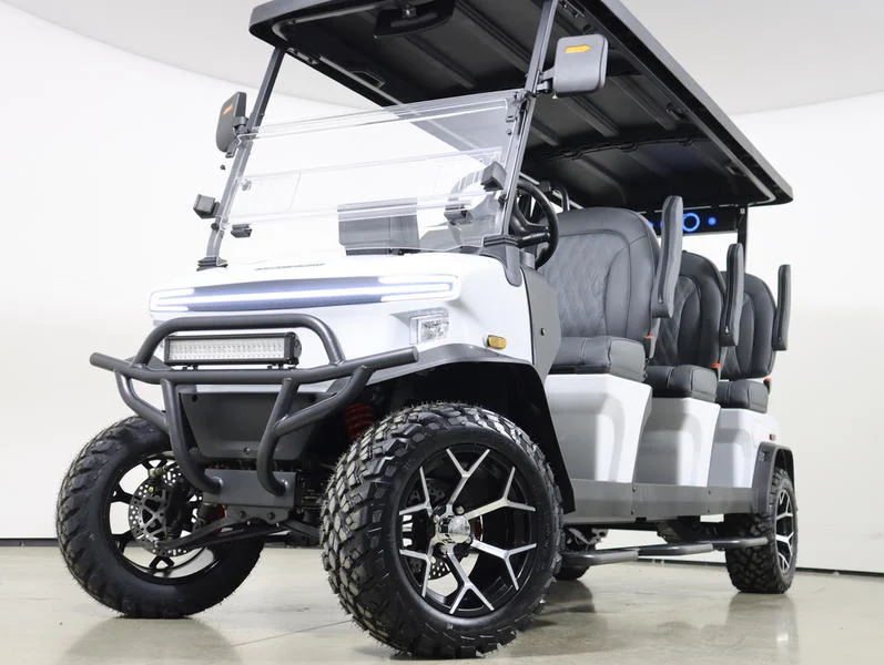2026 Denago EV Rover XXL Lithium 6 Passenger Golf Cart for Sale(White) (1)