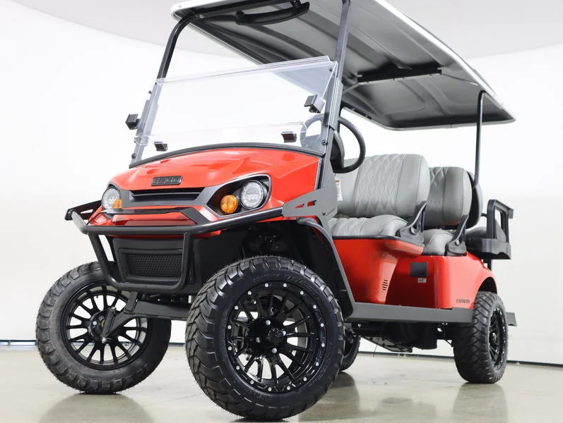 2026 E Z GO Express 6 EFI Gas LIFTED 6 Passenger Golf Cart for Sale(Flame Red) (1)