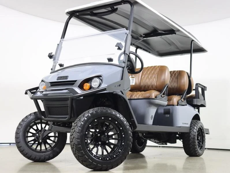 2026 E Z GO Express 6 EFI Gas LIFTED 6 Passenger Golf Cart for Sale(Slate Gray) (1)
