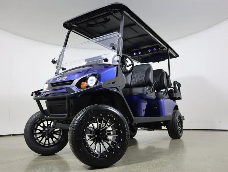 2026 E Z GO Express 6 Gas Summit XTL 6 Passenger Golf Cart for Sale(Electric Blue) (1)