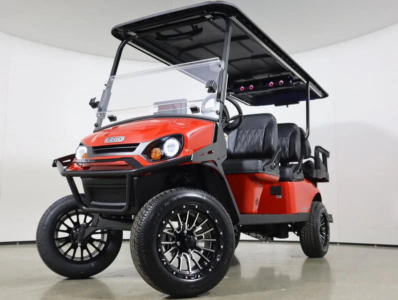 2026 E Z GO Express 6 Gas Summit XTL 6 Passenger Golf Cart for Sale(Flame Red) (1)