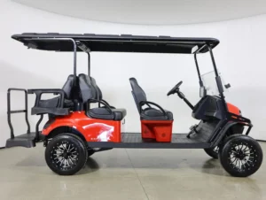 2026 E Z GO Express 6 Gas Summit XTL 6 Passenger Golf Cart for Sale(Flame Red) (5)