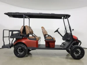 2026 E Z GO Express 6 Gas Summit XTL 6 Passenger Golf Cart for Sale(Inferno Red) (5)