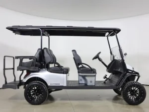 2026 E Z GO Express 6 Gas Summit XTL 6 Passenger Golf Cart for Sale(Platinum Silver) (5)
